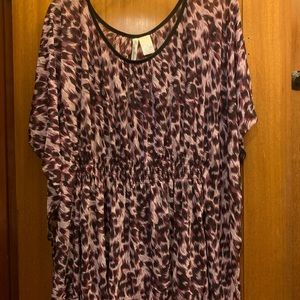 Purple patterned shirt